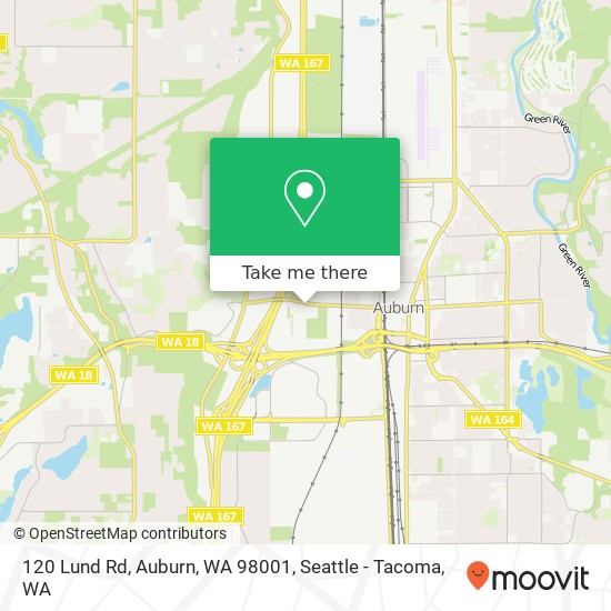 Mapa de 120 Lund Rd, Auburn, WA 98001