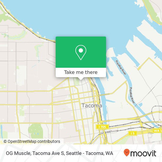 OG Muscle, Tacoma Ave S map