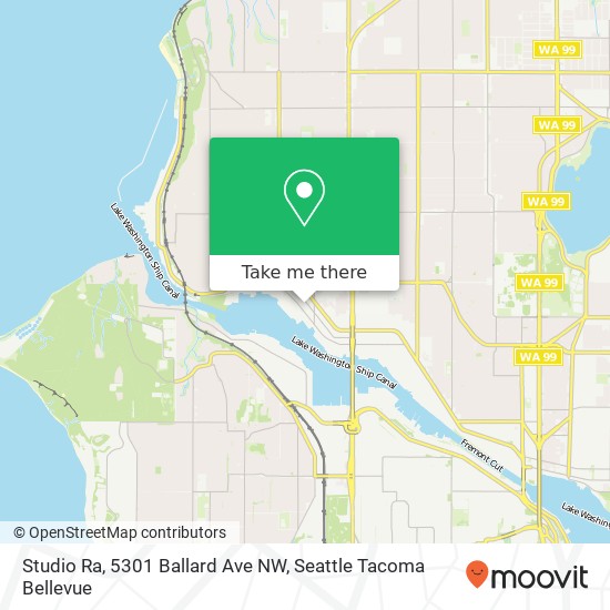 Mapa de Studio Ra, 5301 Ballard Ave NW