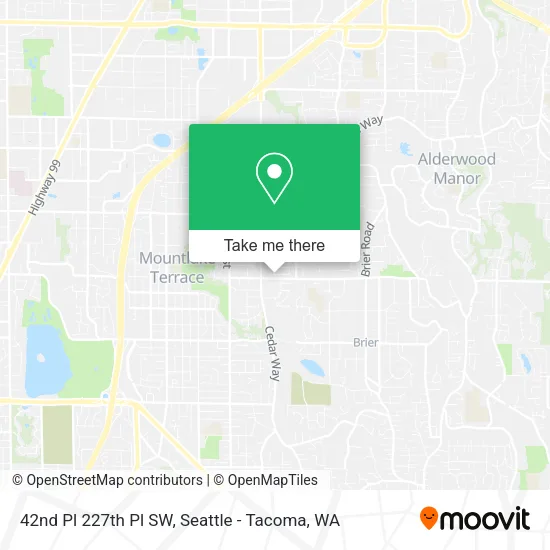 Mapa de 42nd Pl 227th Pl SW