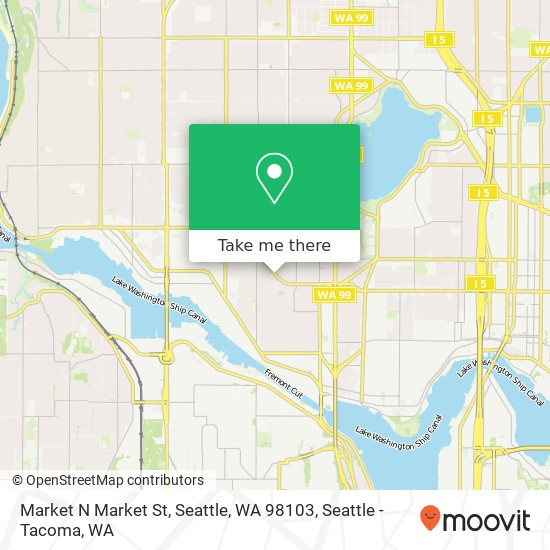 Market N Market St, Seattle, WA 98103 map