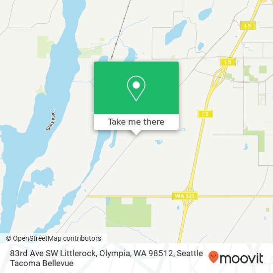 Mapa de 83rd Ave SW Littlerock, Olympia, WA 98512