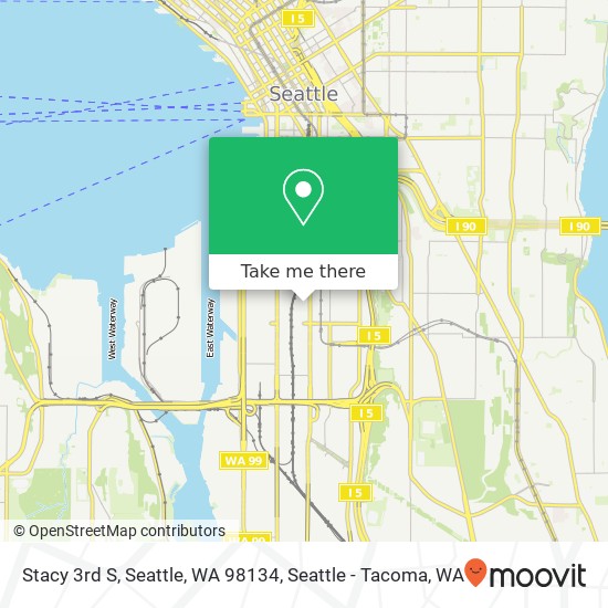 Mapa de Stacy 3rd S, Seattle, WA 98134