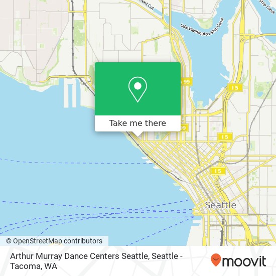 Arthur Murray Dance Centers Seattle map