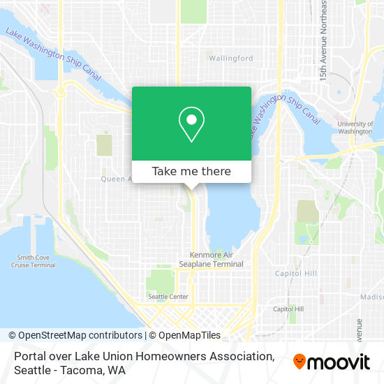 Mapa de Portal over Lake Union Homeowners Association