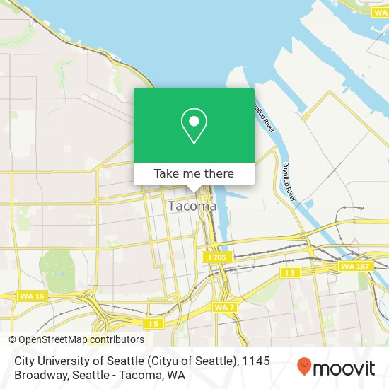 Mapa de City University of Seattle (Cityu of Seattle), 1145 Broadway