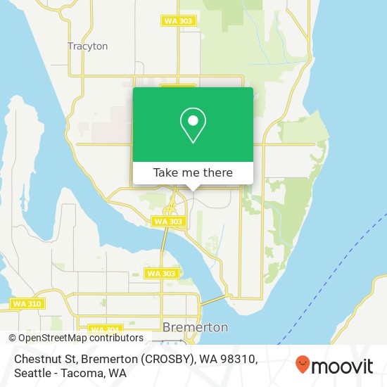 Chestnut St, Bremerton (CROSBY), WA 98310 map