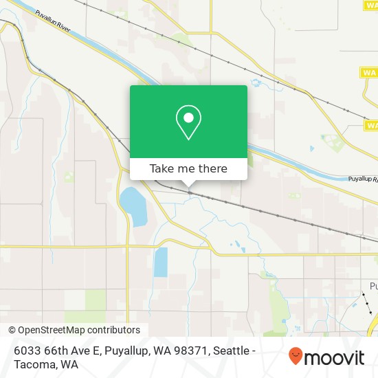 Mapa de 6033 66th Ave E, Puyallup, WA 98371