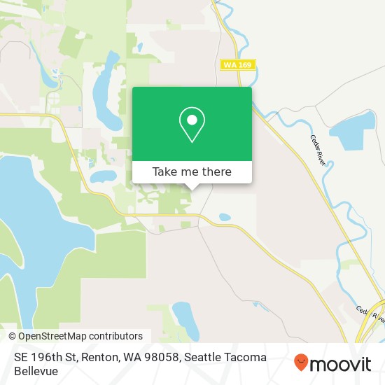 Mapa de SE 196th St, Renton, WA 98058