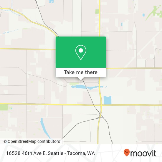 Mapa de 16528 46th Ave E, Tacoma, WA 98446