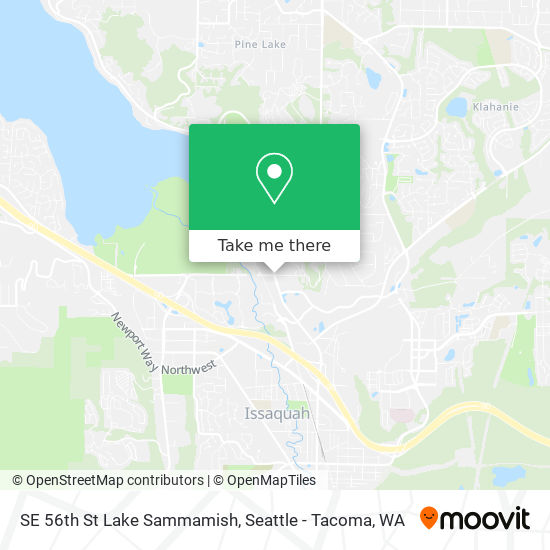 Mapa de SE 56th St Lake Sammamish