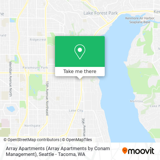 Mapa de Array Apartments (Array Apartments by Conam Management)