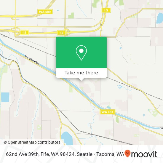 62nd Ave 39th, Fife, WA 98424 map