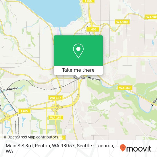 Mapa de Main S S 3rd, Renton, WA 98057