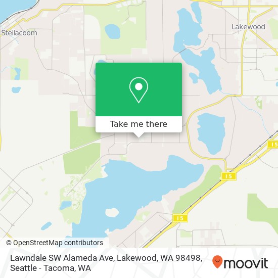 Lawndale SW Alameda Ave, Lakewood, WA 98498 map