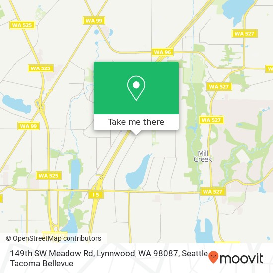 149th SW Meadow Rd, Lynnwood, WA 98087 map