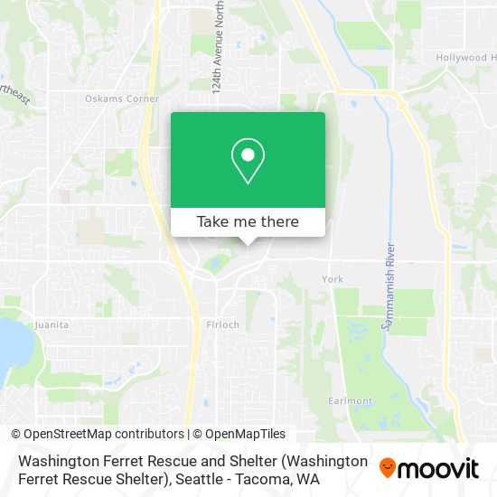 Washington Ferret Rescue and Shelter map