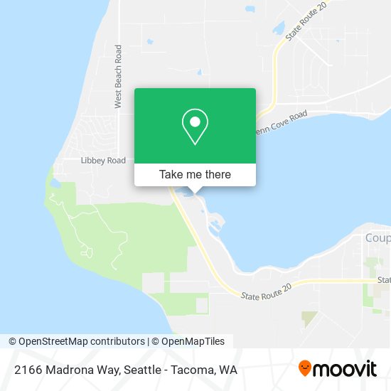 Mapa de 2166 Madrona Way