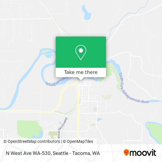 N West Ave WA-530 map