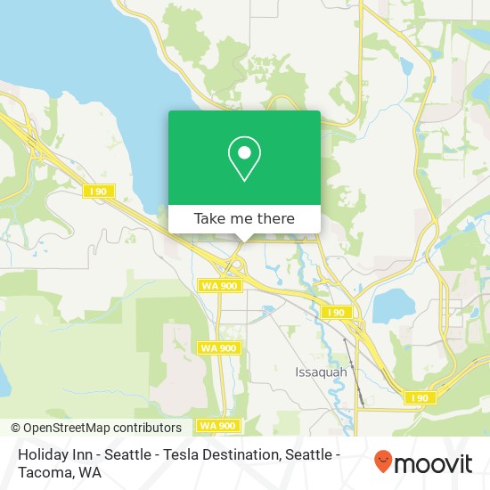 Holiday Inn - Seattle - Tesla Destination map