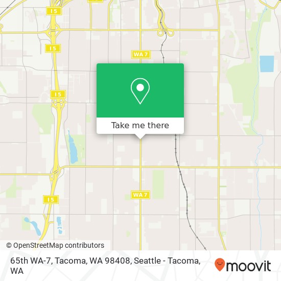 65th WA-7, Tacoma, WA 98408 map