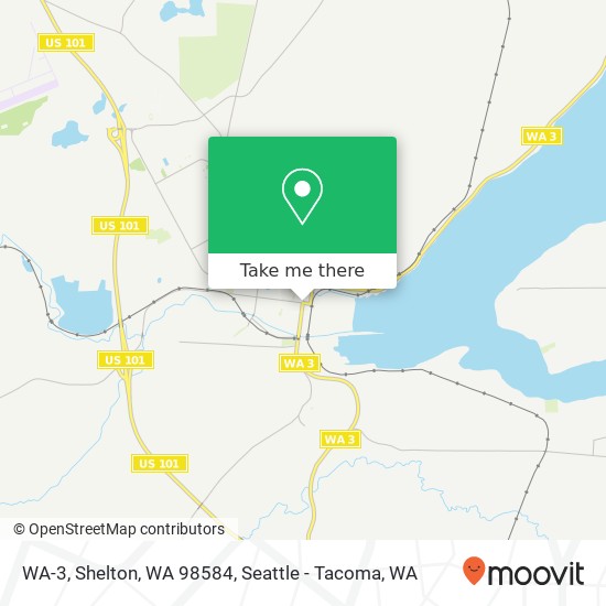 Mapa de WA-3, Shelton, WA 98584