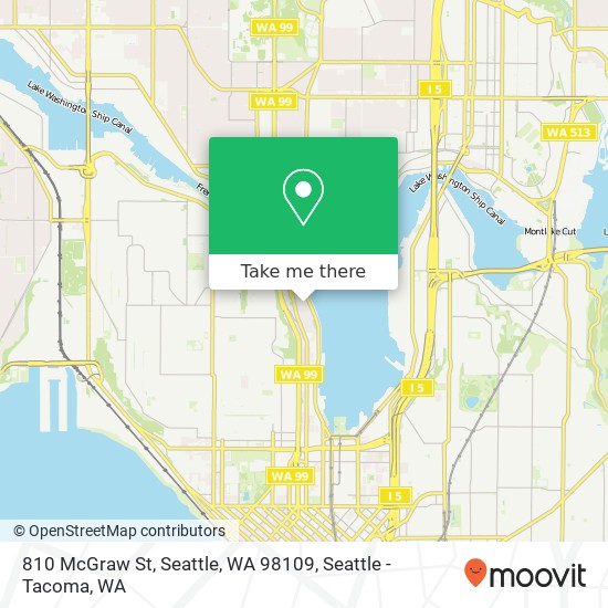 Mapa de 810 McGraw St, Seattle, WA 98109