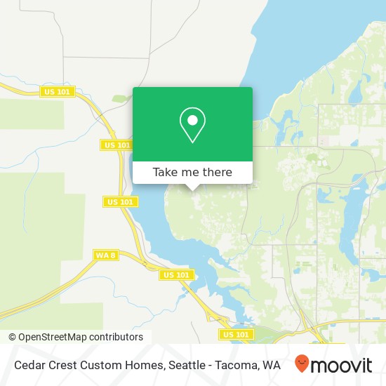 Mapa de Cedar Crest Custom Homes