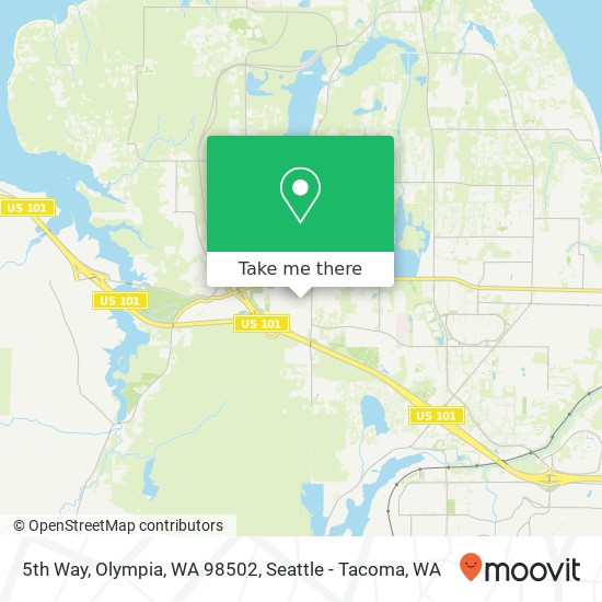 Mapa de 5th Way, Olympia, WA 98502