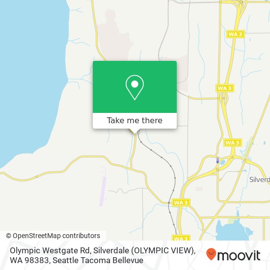 Mapa de Olympic Westgate Rd, Silverdale (OLYMPIC VIEW), WA 98383