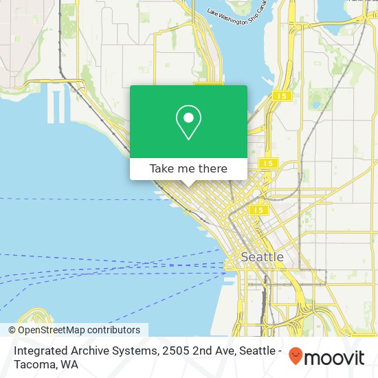 Mapa de Integrated Archive Systems, 2505 2nd Ave