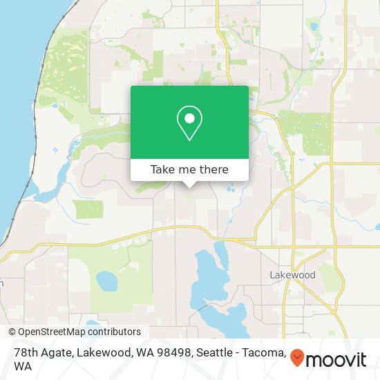 Mapa de 78th Agate, Lakewood, WA 98498