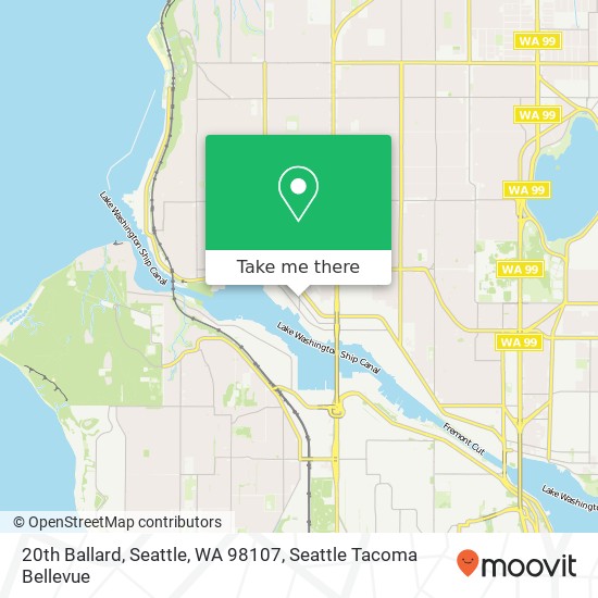 20th Ballard, Seattle, WA 98107 map