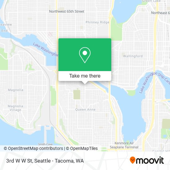 Mapa de 3rd W W St
