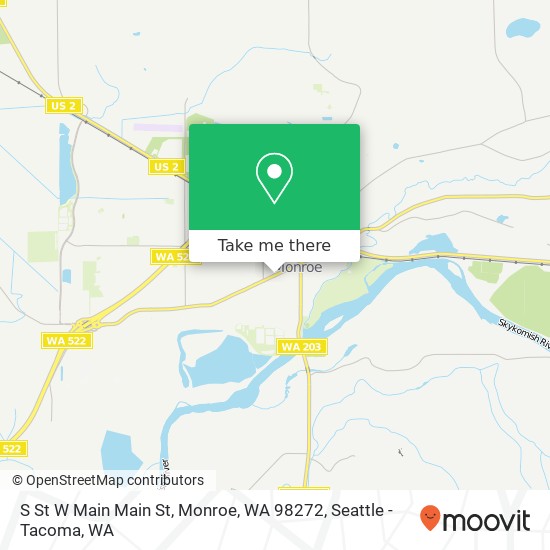 Mapa de S St W Main Main St, Monroe, WA 98272