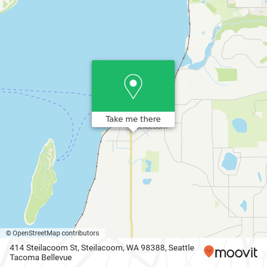 Mapa de 414 Steilacoom St, Steilacoom, WA 98388