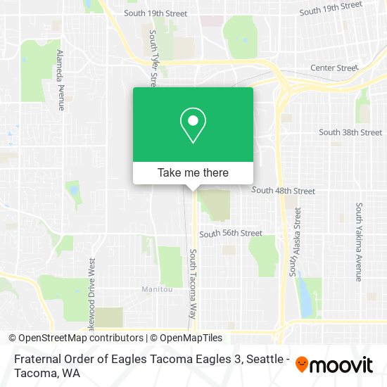 Mapa de Fraternal Order of Eagles Tacoma Eagles 3