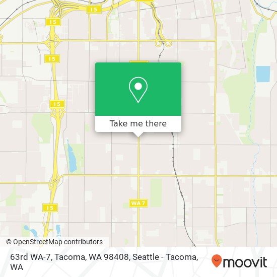 Mapa de 63rd WA-7, Tacoma, WA 98408