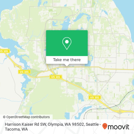 Mapa de Harrison Kaiser Rd SW, Olympia, WA 98502