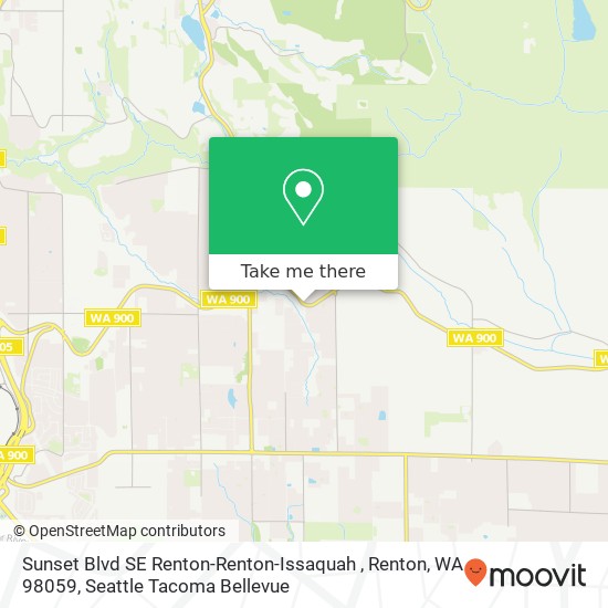 Mapa de Sunset Blvd SE Renton-Renton-Issaquah , Renton, WA 98059