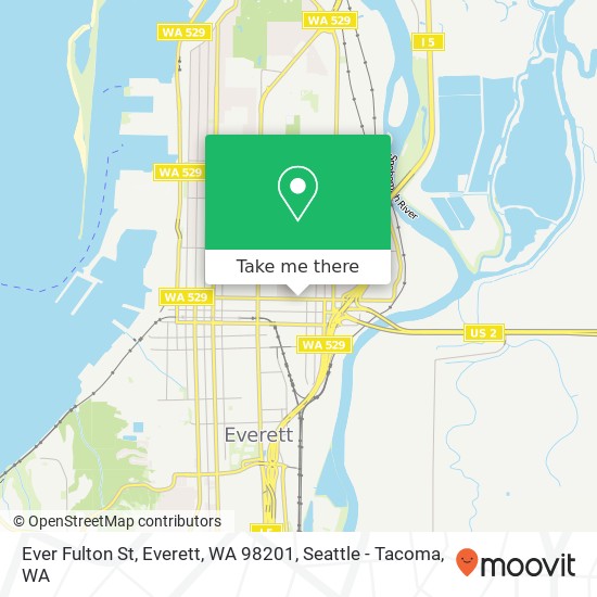 Ever Fulton St, Everett, WA 98201 map