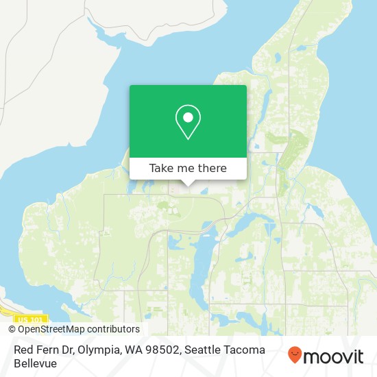Mapa de Red Fern Dr, Olympia, WA 98502