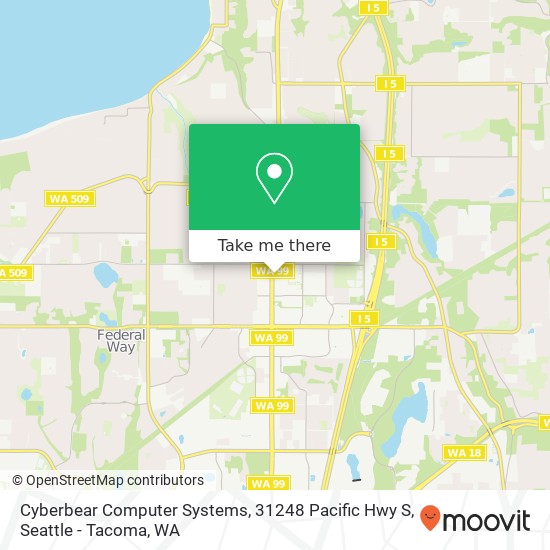 Cyberbear Computer Systems, 31248 Pacific Hwy S map