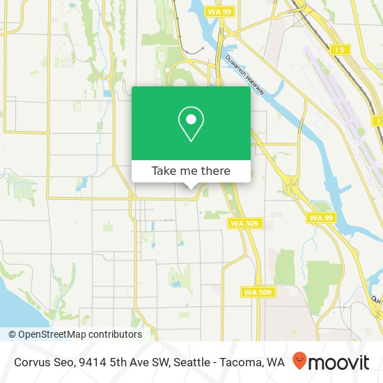 Corvus Seo, 9414 5th Ave SW map