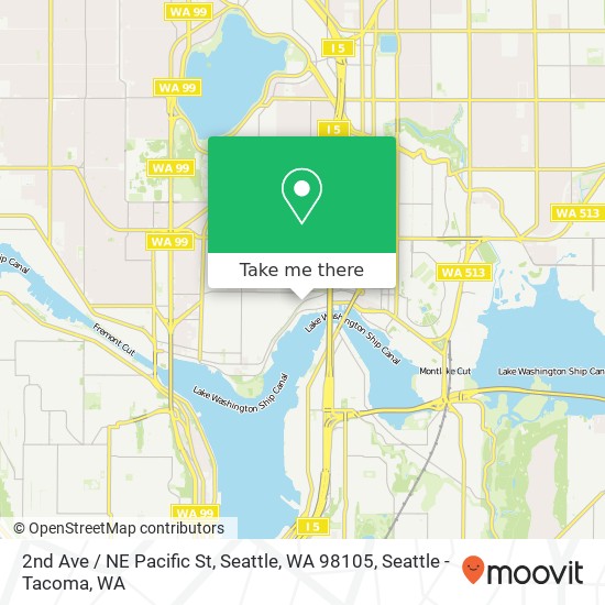 2nd Ave / NE Pacific St, Seattle, WA 98105 map