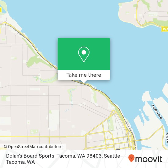 Mapa de Dolan's Board Sports, Tacoma, WA 98403