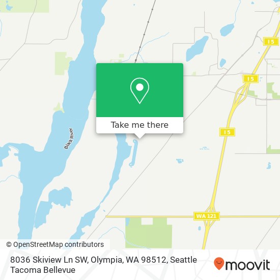 Mapa de 8036 Skiview Ln SW, Olympia, WA 98512