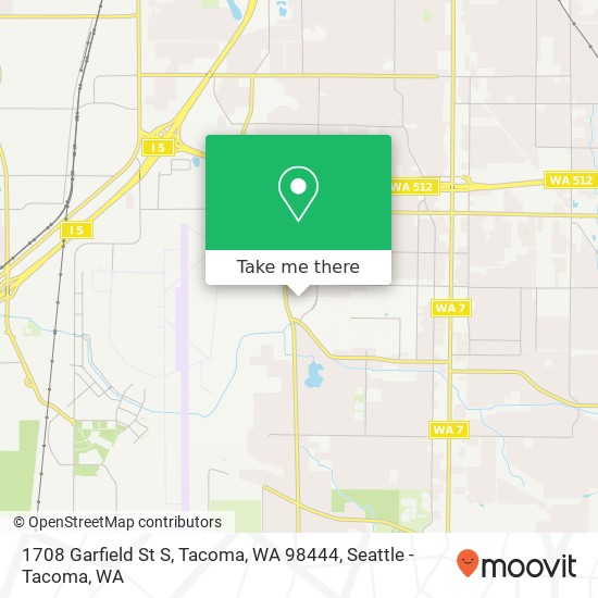 1708 Garfield St S, Tacoma, WA 98444 map