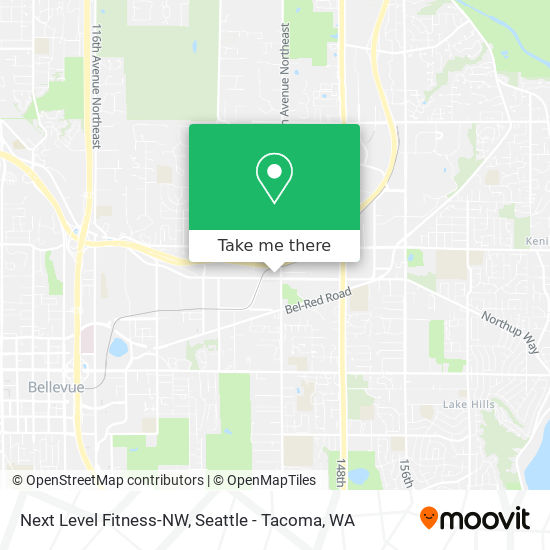 Next Level Fitness-NW map