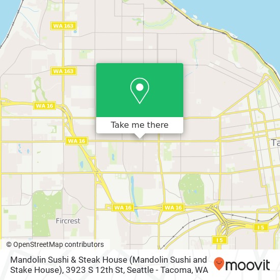 Mapa de Mandolin Sushi & Steak House (Mandolin Sushi and Stake House), 3923 S 12th St